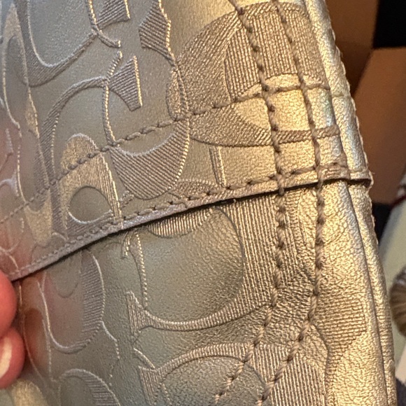 Coach Signature Metallic Wristlet - Picture 15 of 16